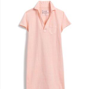 Frank & Eileen Lauren Polo dress in Heritage Jersey (PEACH/ORANGE) Size L ($178)